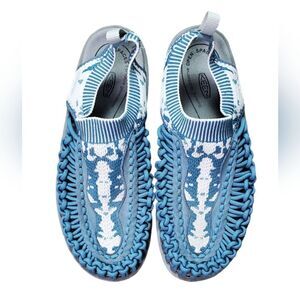 Keen Blue & White Slide on Shoes